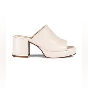New Intentionally Blank Trilogy Platform Mule Heels